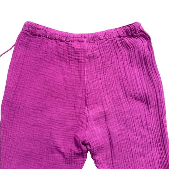 Xirena Jordyn Cotton Pull On Drawstring Gauze Lounge Pants Pink XS - Picture 4 of 15